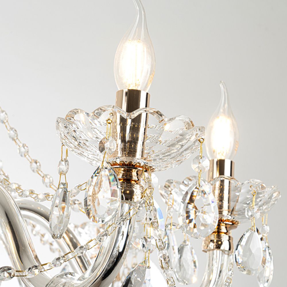 Люстра 66 см, 6*Е14*40W, Modelux  ML.7163.6P, Золото