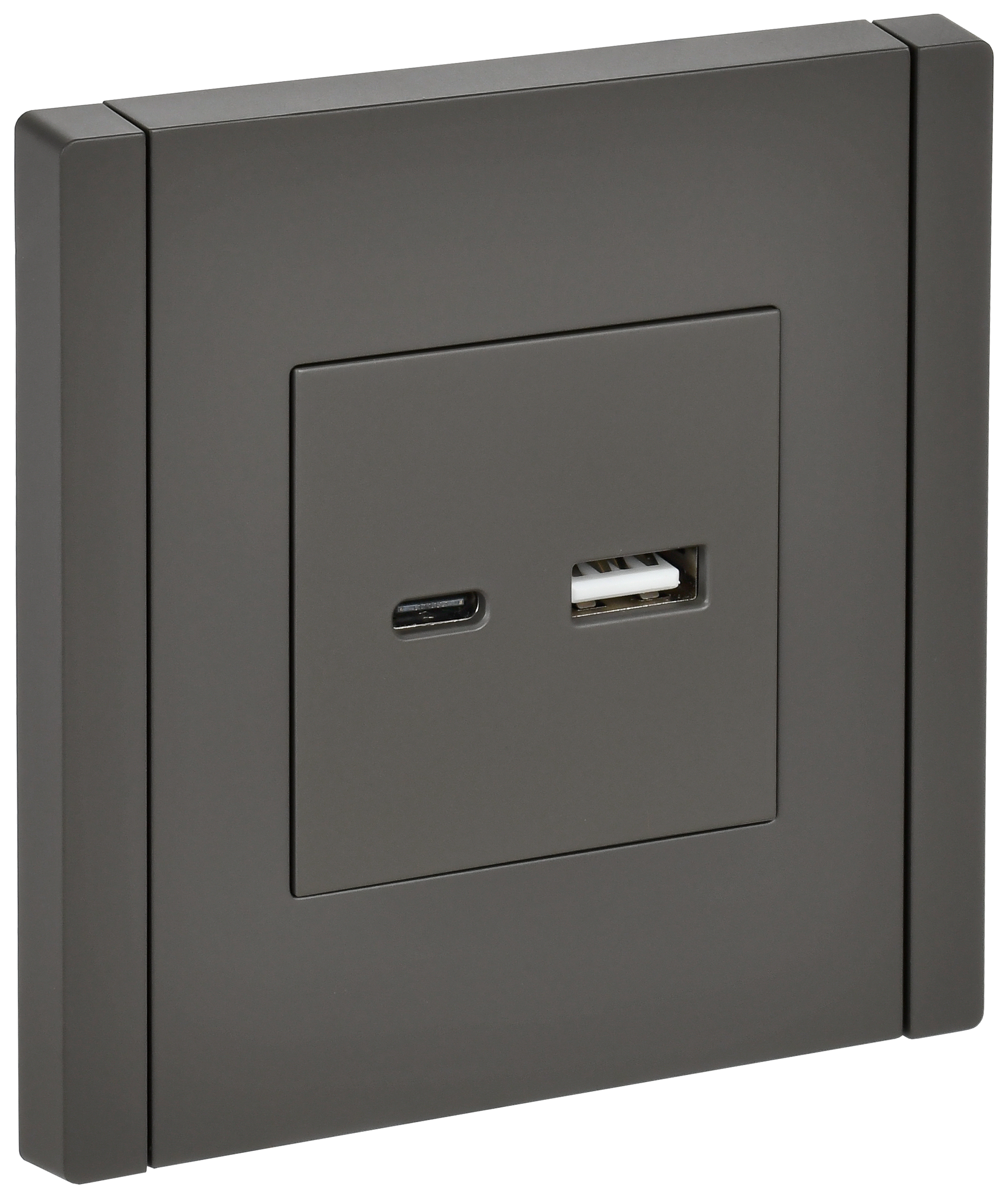 Розетка USB A+C 3,1А FP350 серый IEK FORTE&PIANO, FP-U22-D31-K03