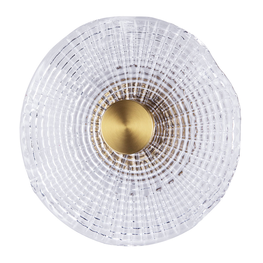 Бра 25*7*25 см, 1*LED, 6W, 3000K Arte Lamp Bevel A1612AP-5PB, Латунь
