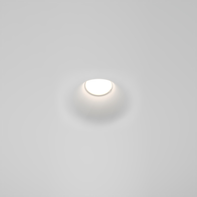 Встраиваемый светильник 13*13*5 см, 1*GU10, 12W, Maytoni Technical Gyps Modern DL002-1-01-W-1 белый