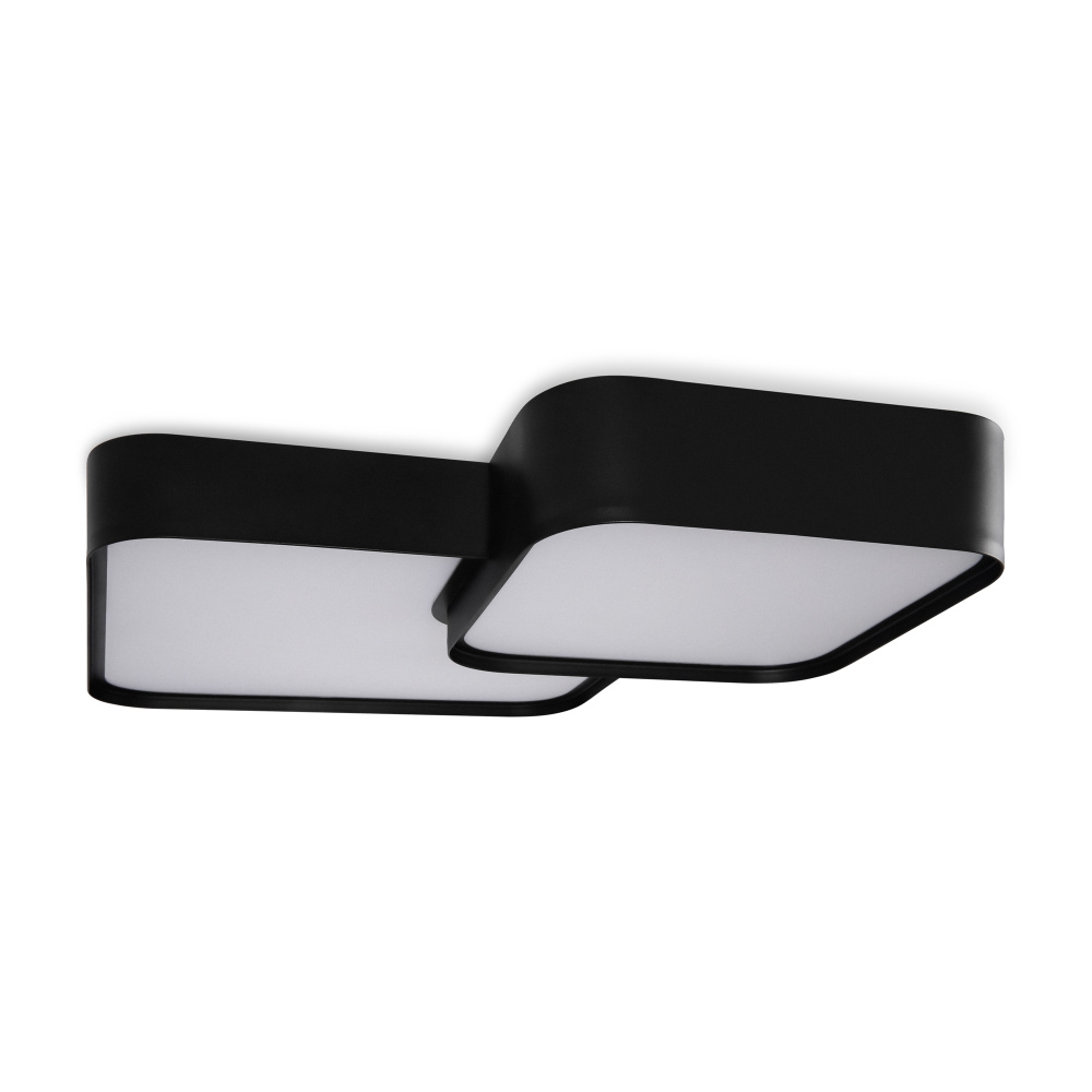 Светильник 50*50*-9 см, *LED*84W, 3000-7000K, Freya Площадь/Square FR6095CL-L84B, Черный