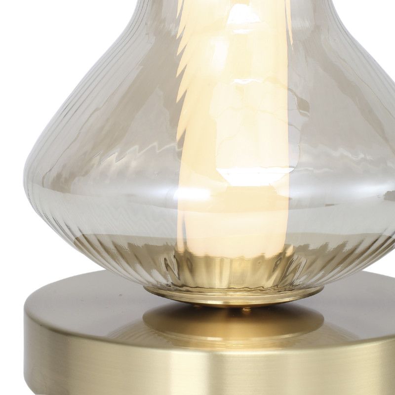 Настольная лампа *14*-24,5 см, 1*LED, 6W, 3000K, ST-Luce Spine SL6136.204.01, золотой