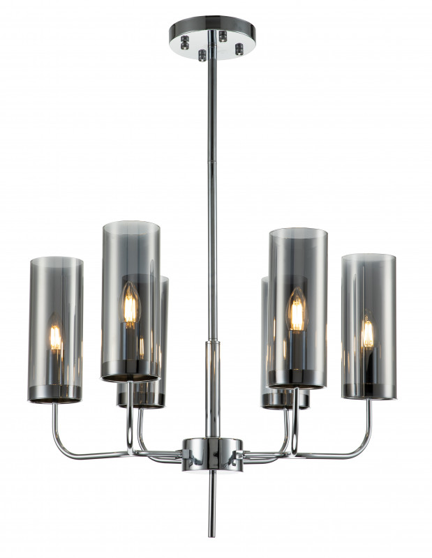 Светильник на штанге 600*600*485/800 мм, 6*E14 хром Indigo Balletto V000257, 13014/6R Chrome