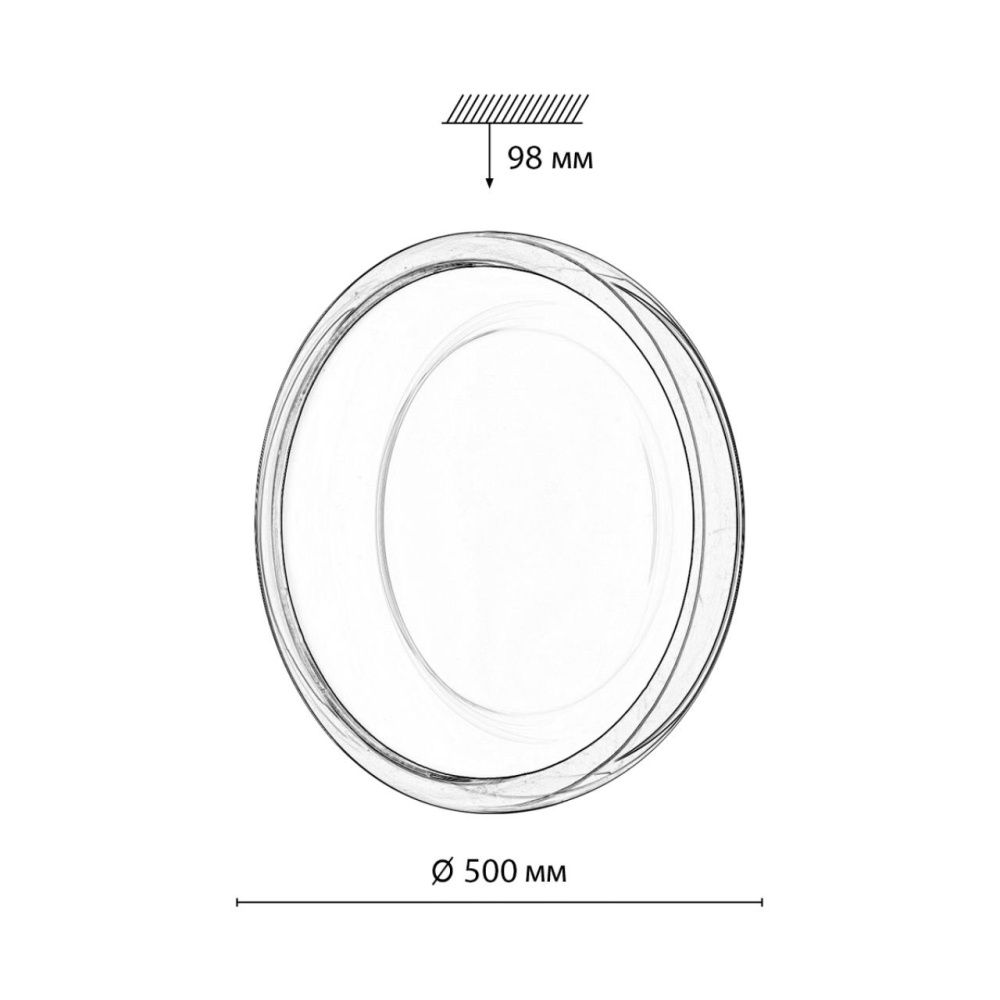 Светильник *50*-9,8 см, 1*LED*76W, 3000-4000-6000K, Sonex PORTMAN 7777/ELN, белый/серый