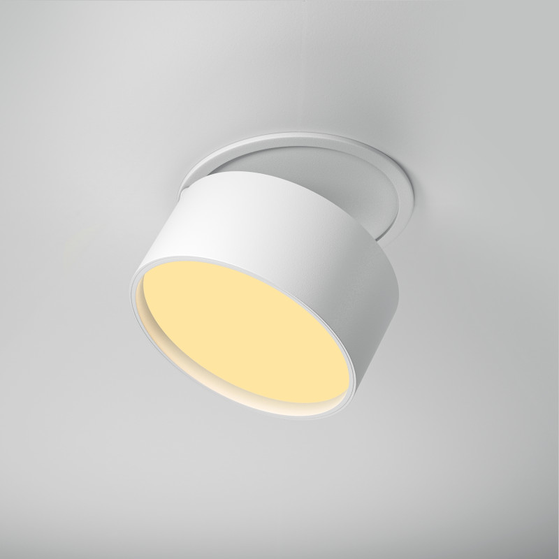 Встраиваемый светильник 8,5*8,5*6,6 см LED, 12W, 4000К, Maytoni Technical ONDA DL024-12W-DTW-W белый