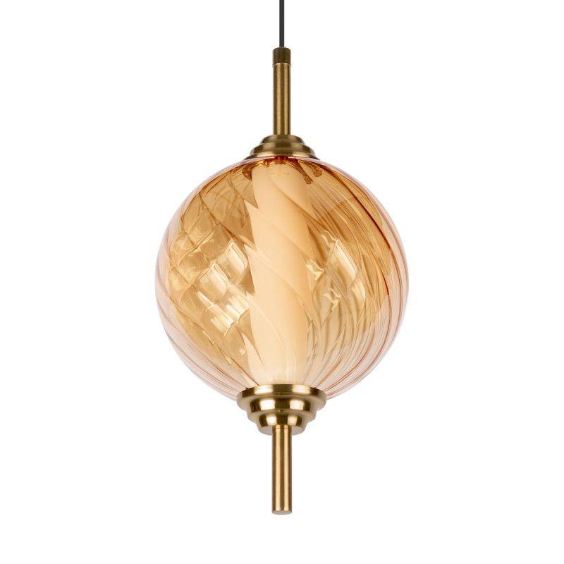 Подвесной светильник *15*-27,5 см, 1*LED*30W, 4000K, LOFT IT Helix 10421/B Amber, бронзовый