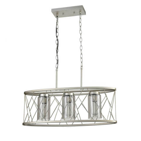 Подвесной светильник 20*70*125 см, 3*E27 сатин никель Vele Luce Voyage VL6083P03