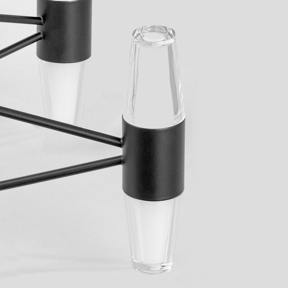 Люстра подвесная *80*45-150 см, 20*led*3W, 4000K, Lussole Hopkins LSP-7408, черный