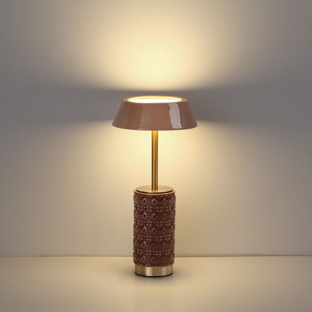 Настольная лампа 32 см, 8W, 3000K, Odeon Light 5453/8TLA, бронза