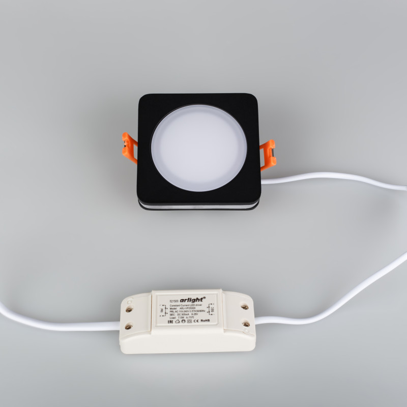 Влагозащищенный светильник Arlight 022555 8*8*4 см, 5W, белый (теплый)K,