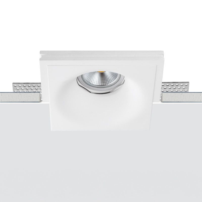 Встраиваемый светильник 12*12*-4 см, 1*GU10*12W, Lightstar Anello 002000, белый