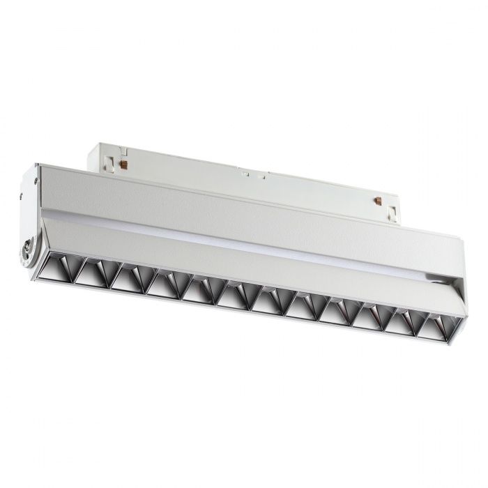 Трековый светильник для низковольтного шинопровода LED Novotech Flum 358542, 12W LED, 4000K, белый