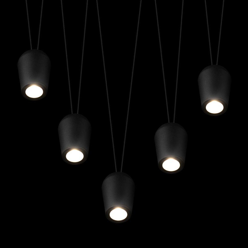 Подвесной светильник 100 см, 25W, 4000K, Loft IT Blackout 10357/5, черный