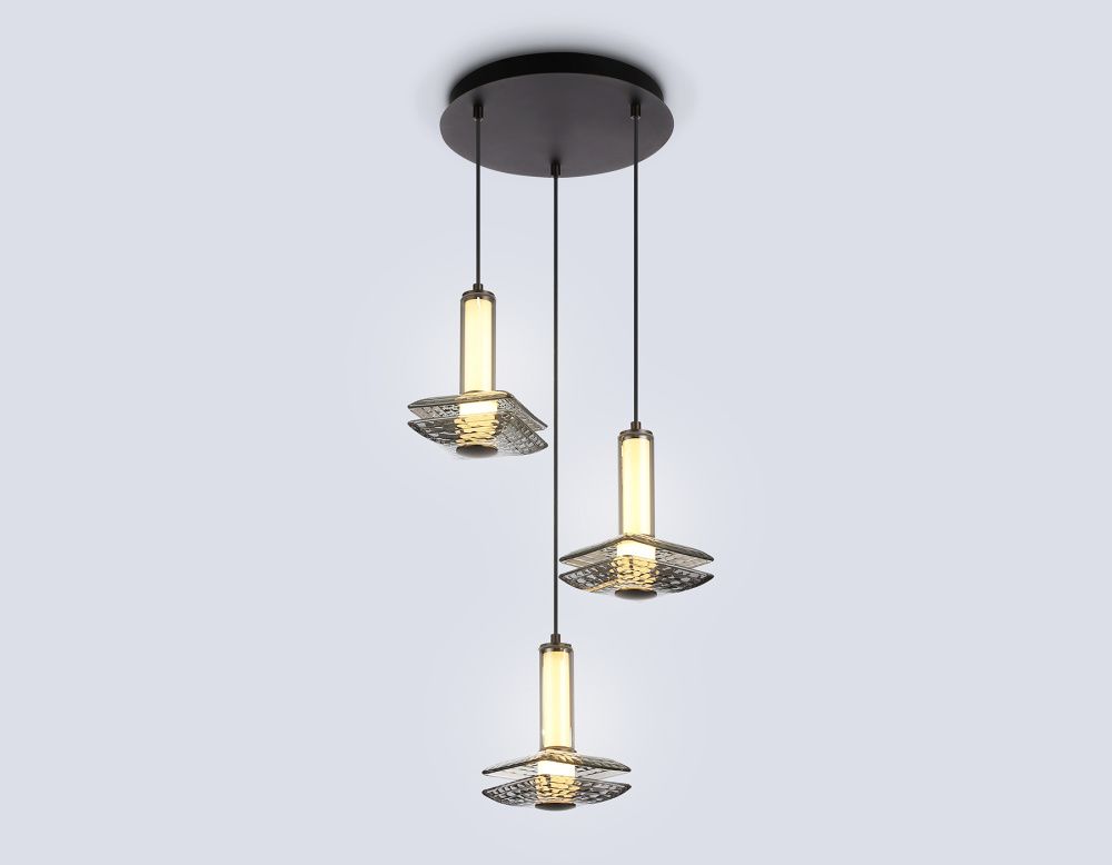 Подвесной светодиодный светильник **- см, **W, 3000K, Ambrella Light High Light LH31012, серый
