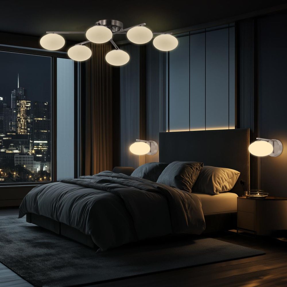 Светильник 87 см, 72W, 7560 Lm, 3000-5500K, 20-26 м2 Citilux ATMAN SMART CL226A161 RGB LED, матовый хром