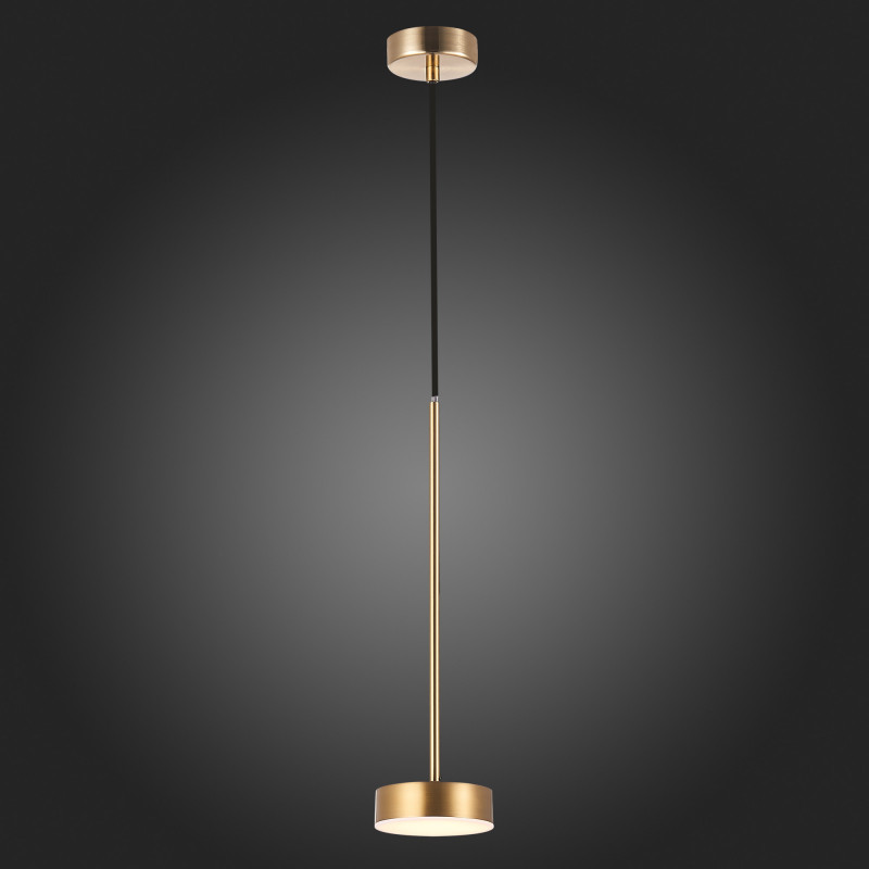 Светильник подвесной 10 см, 7W 3000K ST LUCE PANCES SL6000.303.01 Латунь