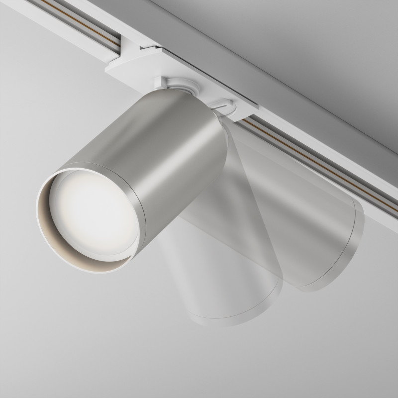 Светильник 5 см, Maytoni Technical TR020-1-U-GU10-WS, белый-серебро