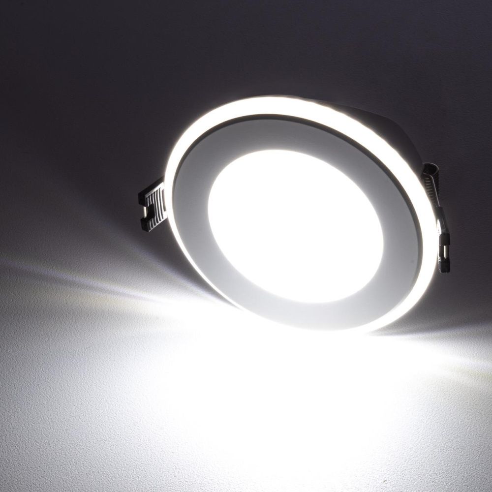 Встраиваемый светильник 8,5*10,9*-4,2 см, *LED*9W, 3000-4000-5500K, Citilux Tron CLD009012V, Белый