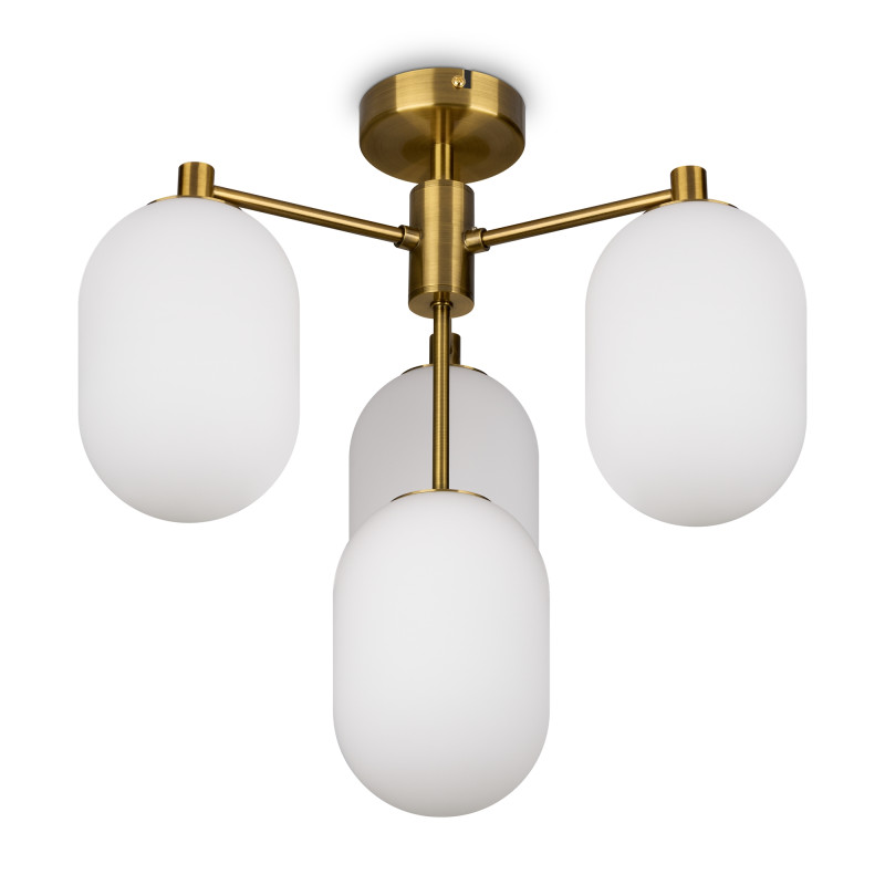 Светильник 43 см, Freya Crystal FR1012PL-04BS, латунь