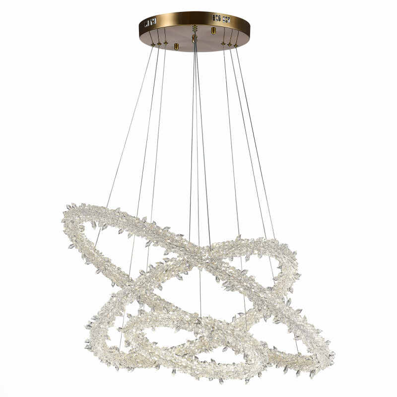 Люстра подвесная 80 см, 160W 3000 - 6500K ST LUCE Lucchero SL6105.203.03 Золотистый