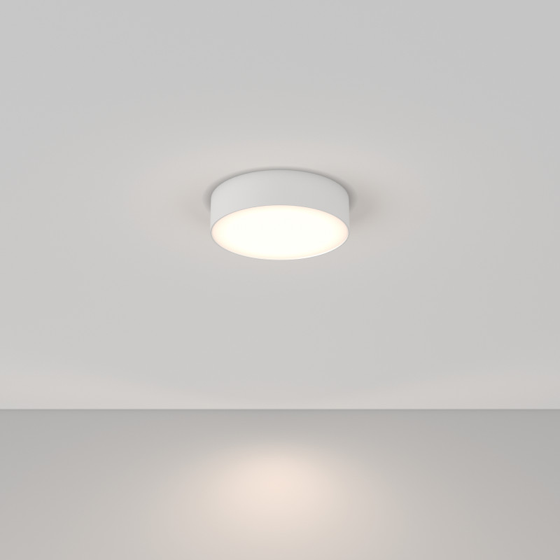 Накладной светильник 22*22*6 см, LED, 24W, 4000К, Maytoni Technical Zon C032CL-24W4K-RD-W белый