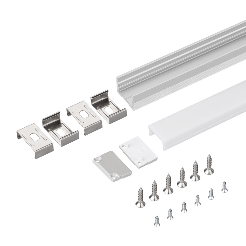 Профиль Arlight 036835 200*2*1,3 см. Цена указана за 1 комплект.  экран в комплекте