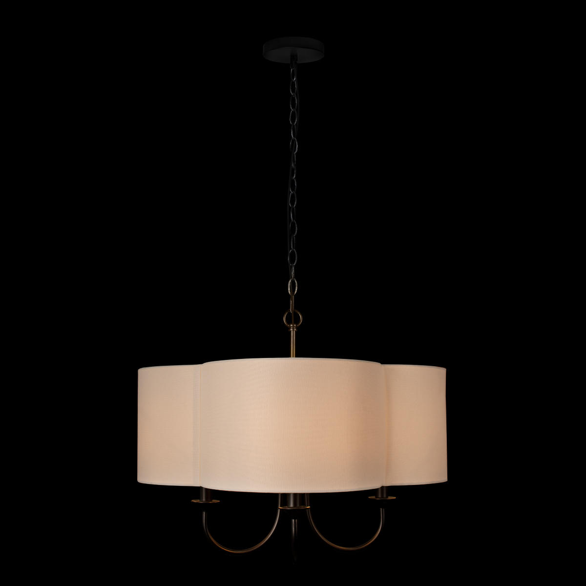 Подвесной светильник 59*59*59/143 см, 4*E14 LOFT IT Silence 10303P Black черный