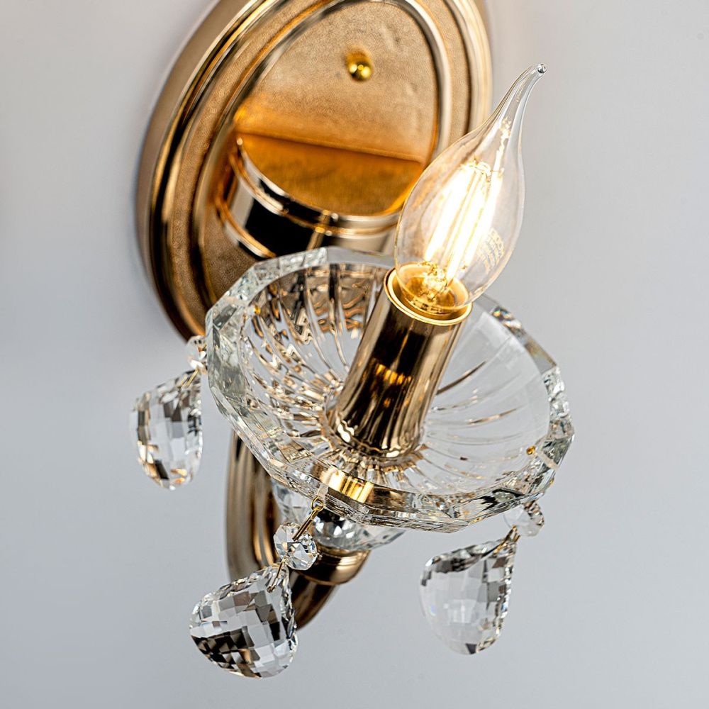 Бра 14*26*-26 см, 1*Е14*40W, Modelux  ML.7141.01P, Золото