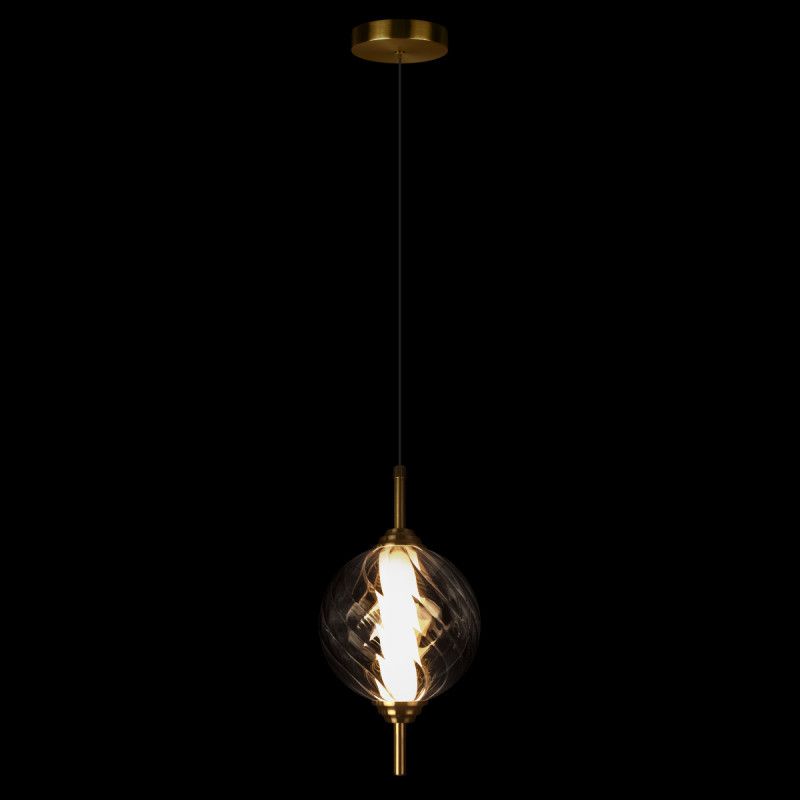 Подвесной светильник *15*-27,5 см, 1*LED*30W, 4000K, LOFT IT Helix 10421/B Smoke, бронзовый