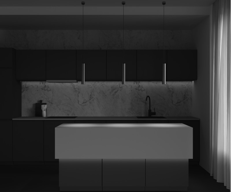 Подвесной светильник 5,2*5,2*30 см, LED, 12W, 3000К, Maytoni Technical FOCUS LED P072PL-L12W3K-BS латунный