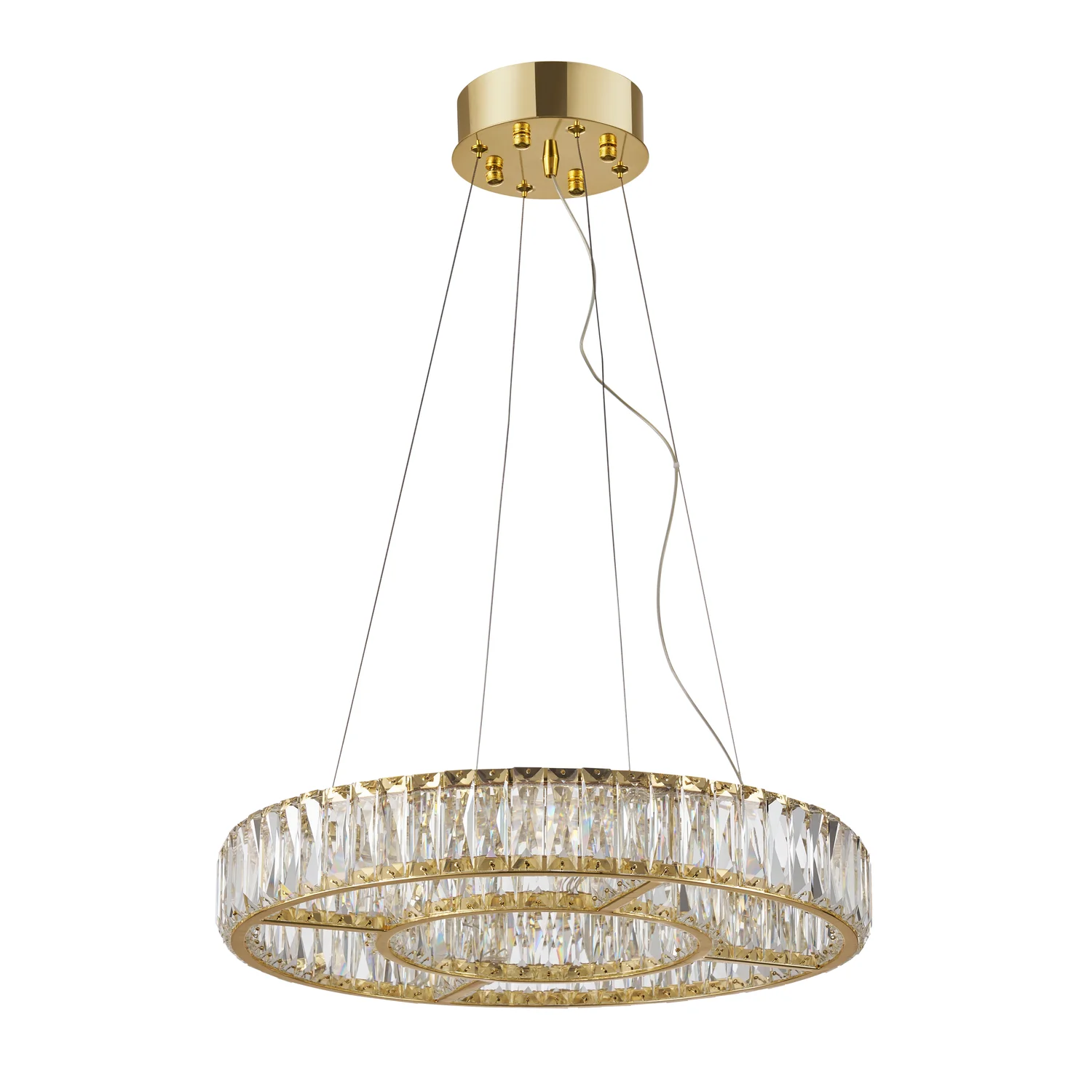 Подвесная люстра 50 см, 43W, 3000-6500K, Favourite 4780-5P Gloriole, золото