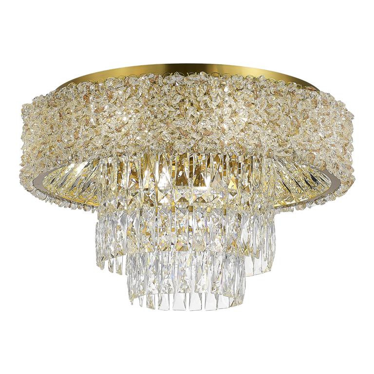 Светильник потолочный 50*35 см, 10*E14 ST LUCE Seline SL1637.302.10 латунь
