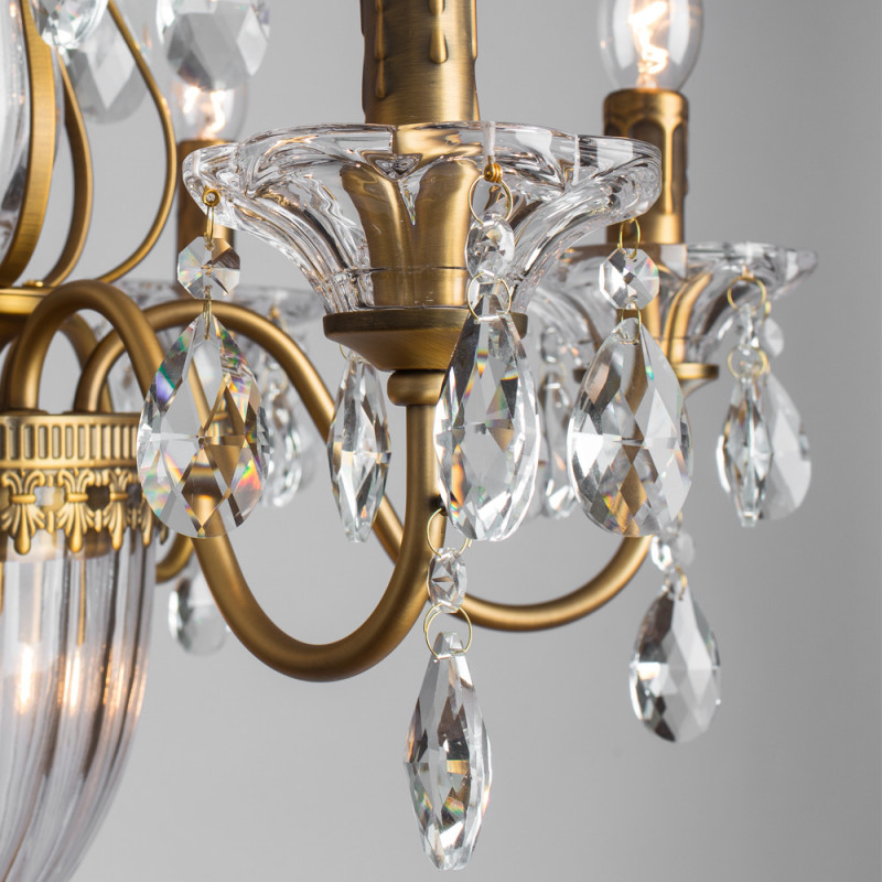 Подвесная люстра Arte lamp Schelenberg A4410LM-6-2SR золото