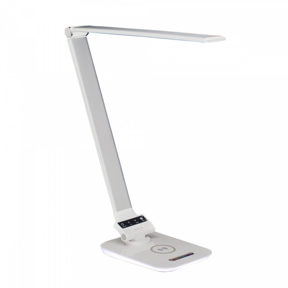 Настольная лампа с USB-устройством и RGB подсветкой CL803011 Ньютон 6W Citilux серебро