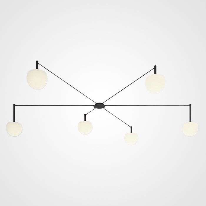 Потолочный светильник RANGEL L6 150*150*32 см, 6*G9*40W, ImperiumLoft RANGEL01, Чёрный