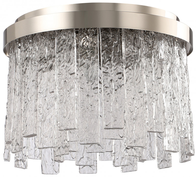 Люстра потолочная 40*40*28,5 см, 6*E14 40W Глянцевый никель Stilfort Frostyle 2155/11/06C