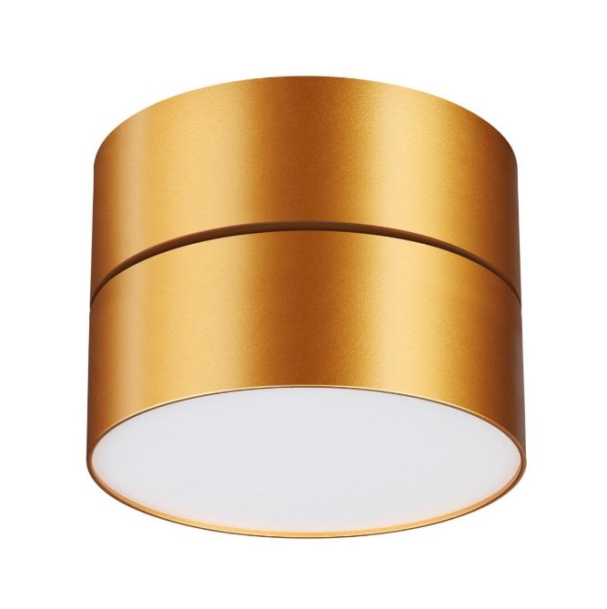 Светильник 14 см, 24W, 4000K, NovoTech OVER PROMETA 358751, золото