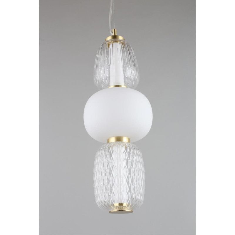 Подвесной светильник 17*80-170 см, 1*LED, 29W, 3000K, Aployt Simonet APL.318.06.29, латунный