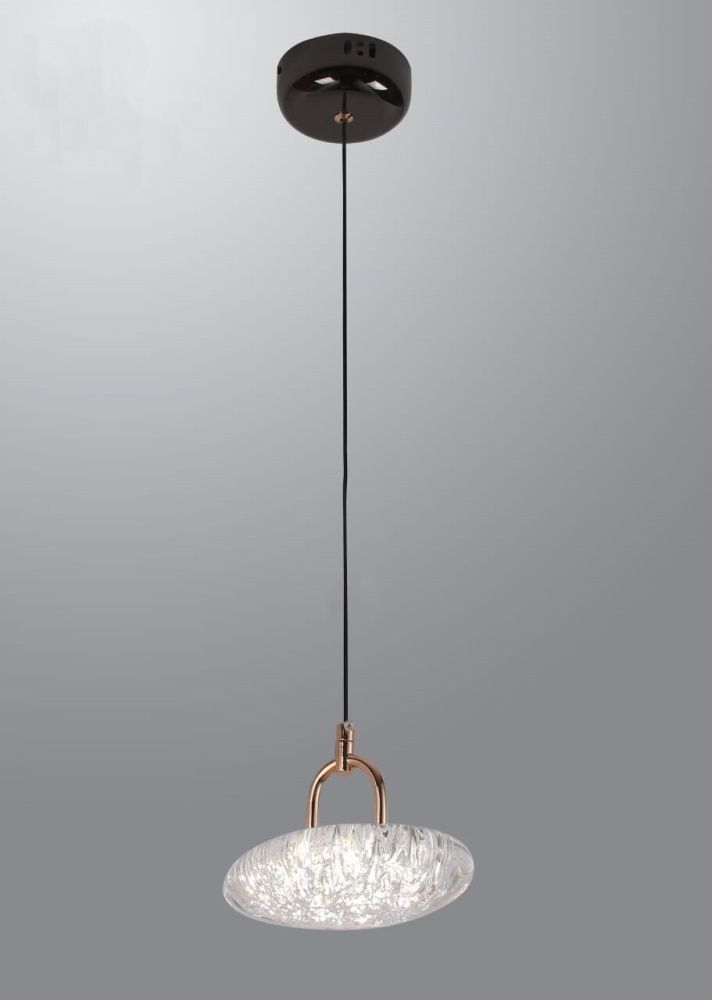 Люстра 2326-1D, D170 LED, 9W, 3000/4000/6000KK, Alva Donna, Чёрный матовый