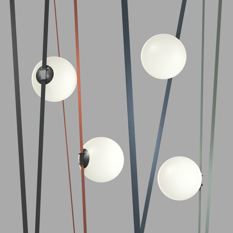Светильник на шине *23*23,6- см, *LED*15W, 4000K, Denkirs BELTY ORB DK5554-BK, черный пластик