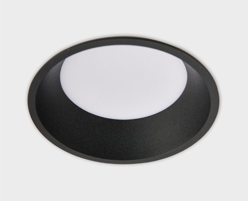 Встраиваемый светильник 16 см, 15W, 3000K, Italline IT06-6013 black 3000K, черный