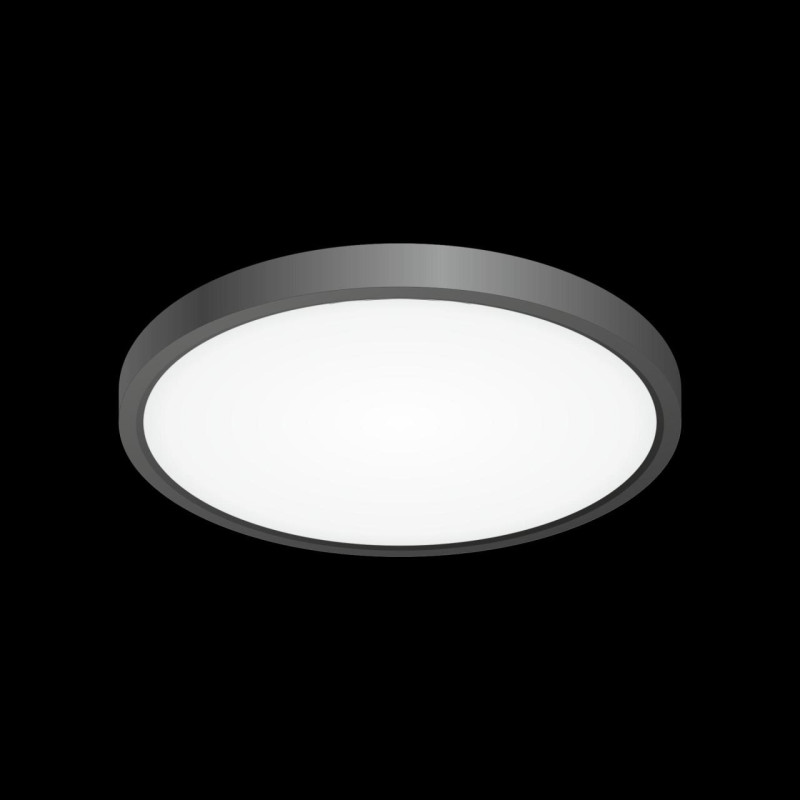 Светильник 30 см, 24W, 3000-4000-5000K, 2900 Lm, IP40, 10 м2 Citilux Бейсик CL738241V, LED, черный