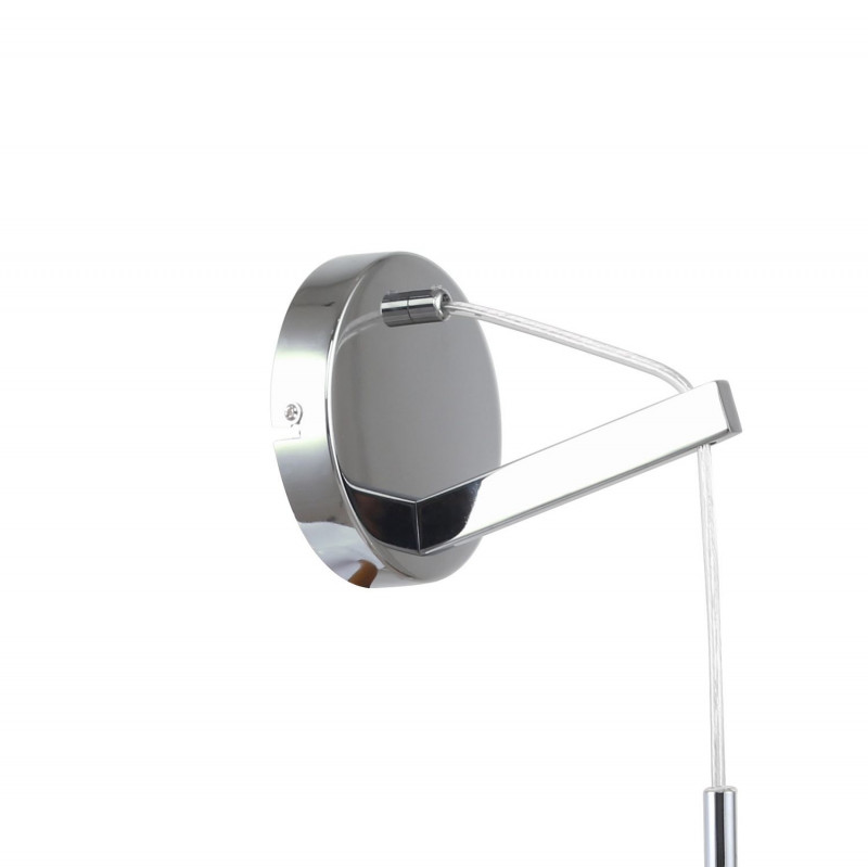 Бра Favourite Aenigma 2555-1W, D180*W120*H590, хром, внешний стеклянный плафон, лампу можно менять