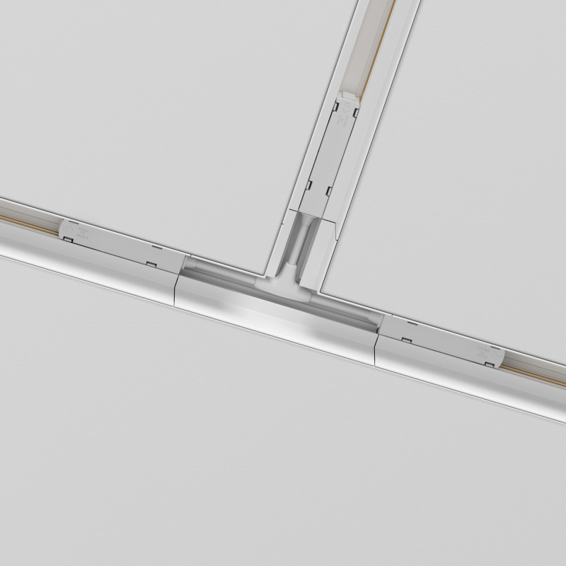Коннектор Т-образный встраиваемый Maytoni Technical Magnetic track system Gravity TRA010CT-42W белый