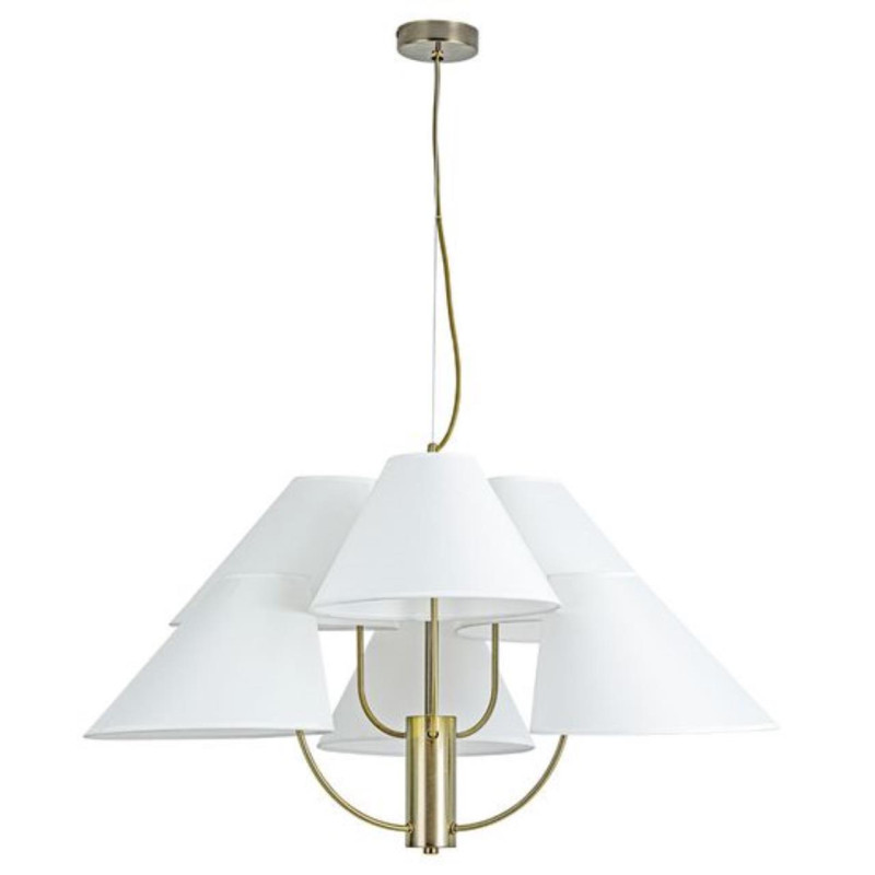 Подвесная люстра 85 см, Arte Lamp RONDO A4086LM-6AB, бронза
