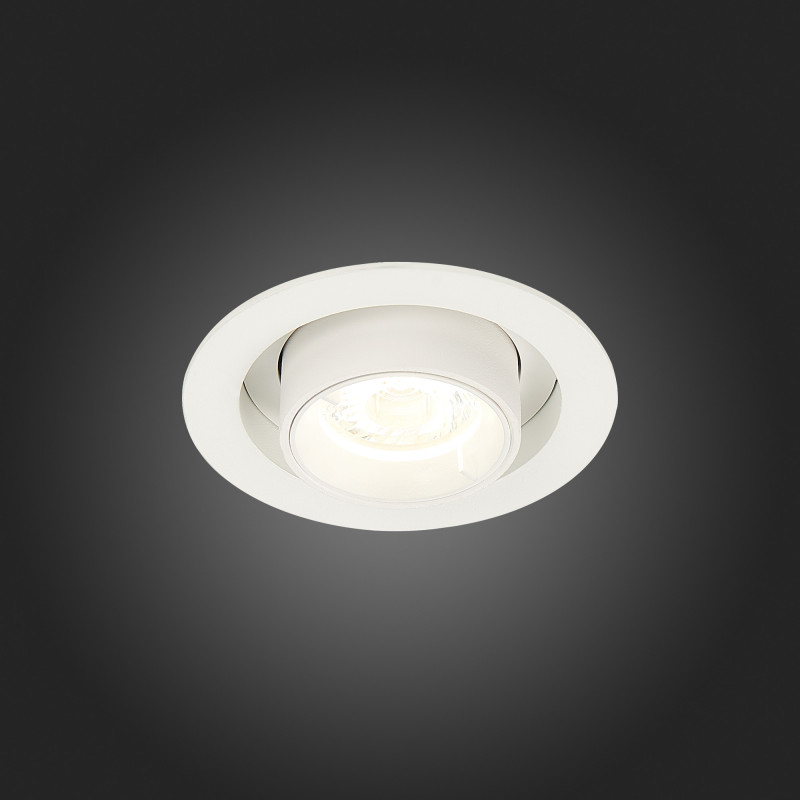 Встраиваемый светильник 9 см, 12W 4000K ST LUCE Встраиваемые светильники ST702.148.12 Белый