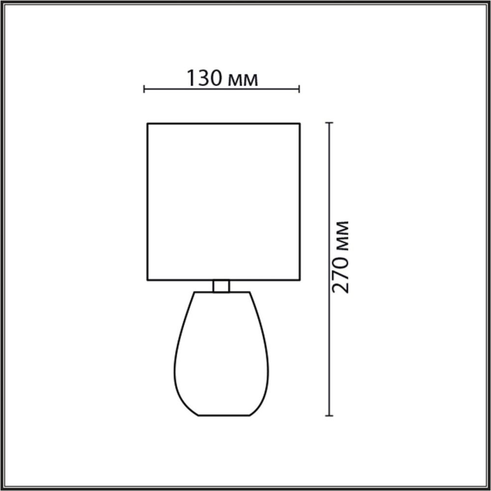 Настольная лампа 13*13*27 см, 1*E14*40W, Lumion Asela 8159/1T, белый
