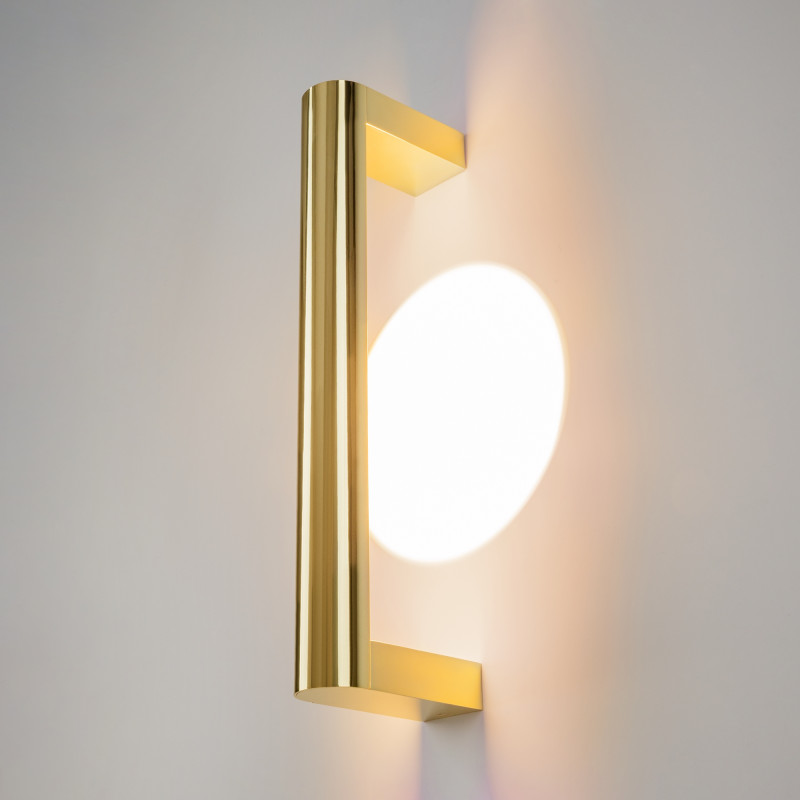 Бра 10,2*4,5*35 см, LED, 3000К, Maytoni Theorema MOD288WL-L5G3K золотой