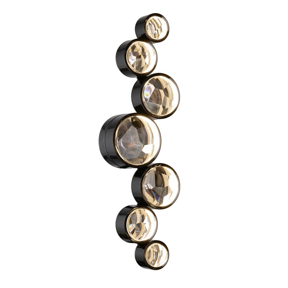 Светильник 61 см, 15W, 3000-4000K, Odeon Light 7174/15WLA, черный-хрусталь