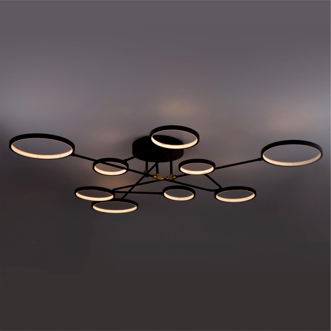 Светильник 126**20 см, LED 70W, 3000 / 6500К, Черный LED4U L260-9